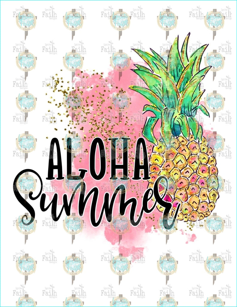 Aloha Summer Sublimation Transfer