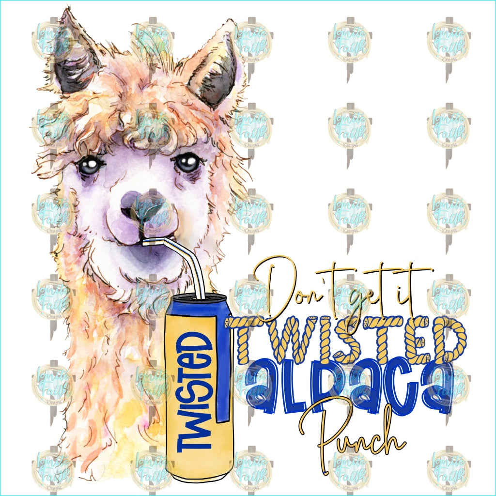 Alpaca Punch Sublimation Transfer