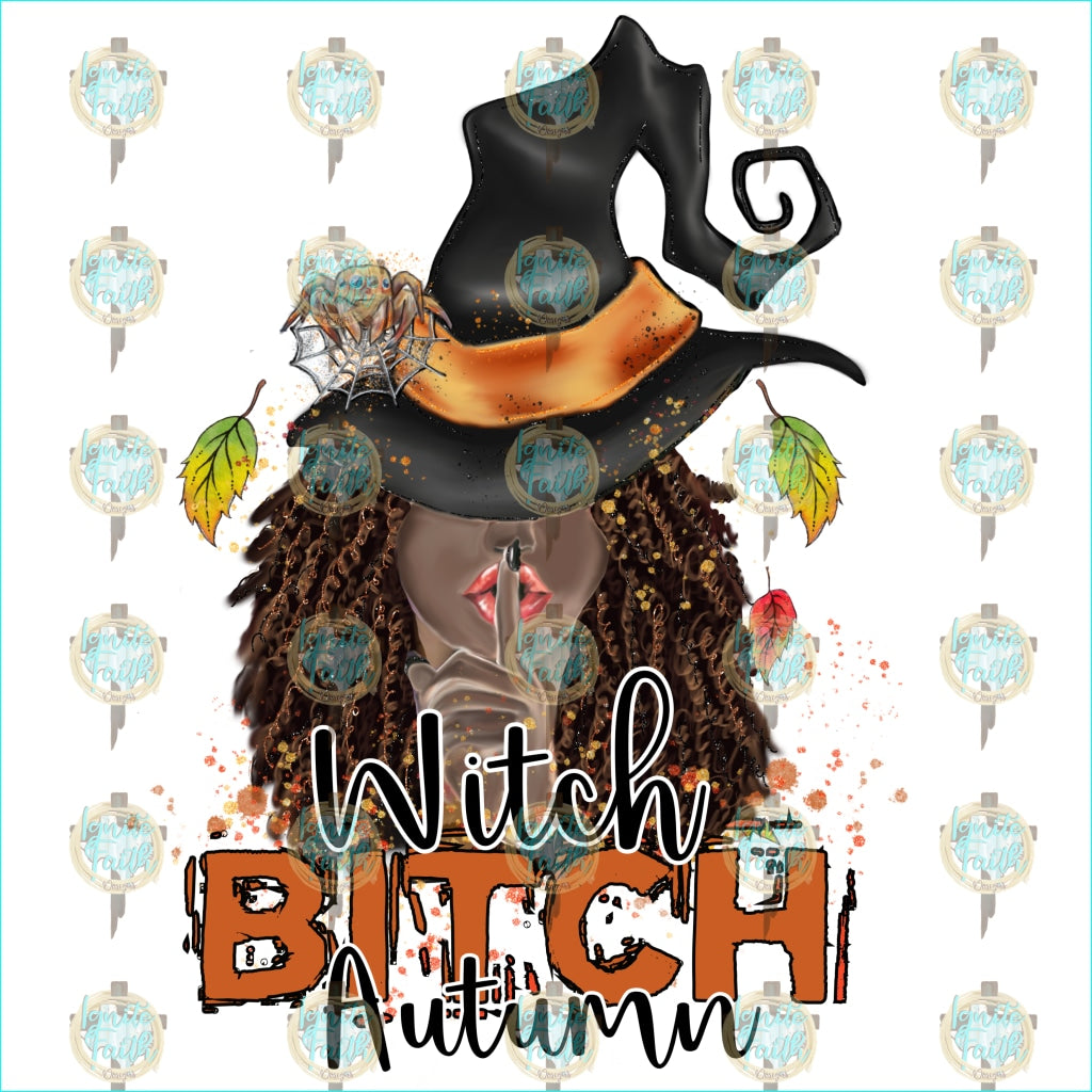 Autumn Witch Sublimation Transfer