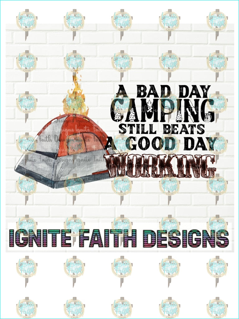 Bad Day Camping- Digital Download-Png Digital Download Png