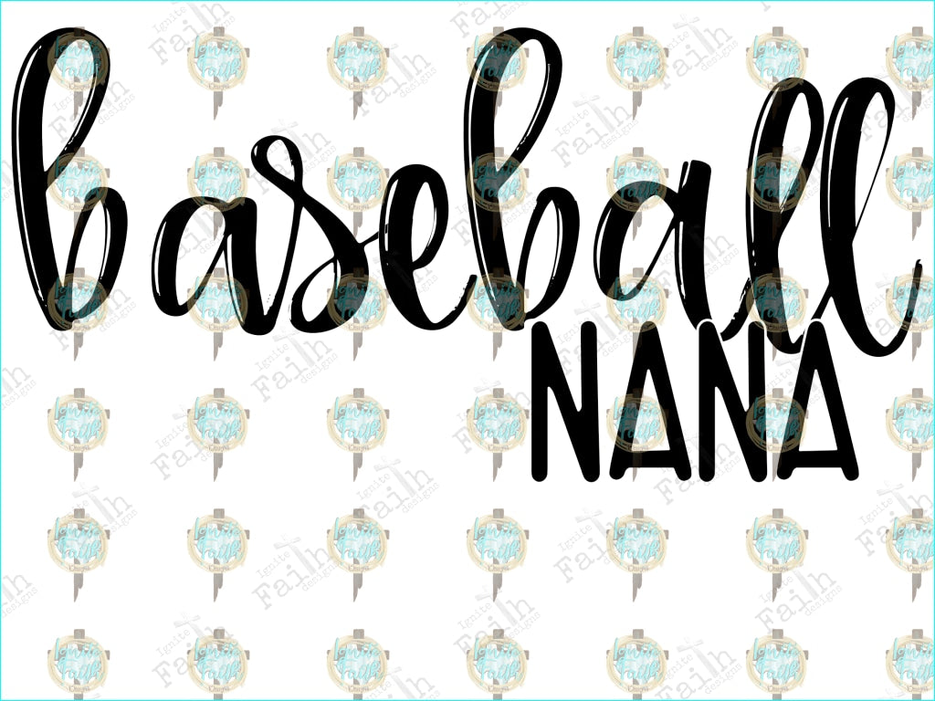 Baseball (Multiple Options) Infant-5 / Nana Sublimation Transfer