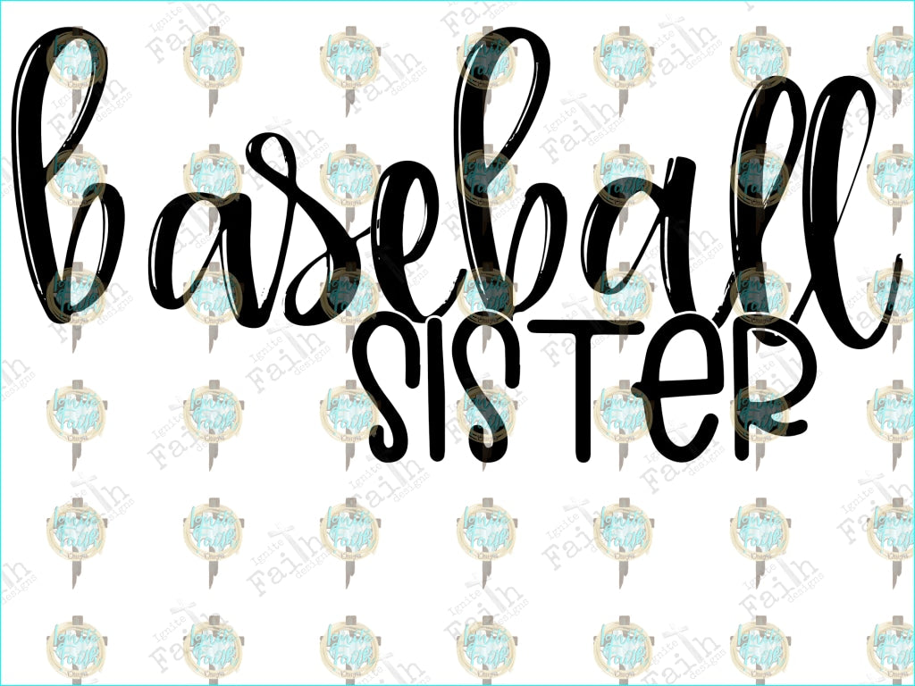 Baseball (Multiple Options) Infant-5 / Sister Sublimation Transfer