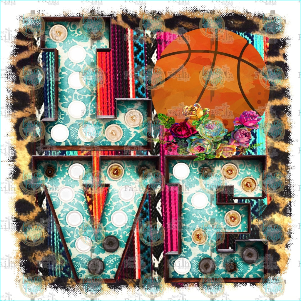 Basketball Love Sublimation Transfer