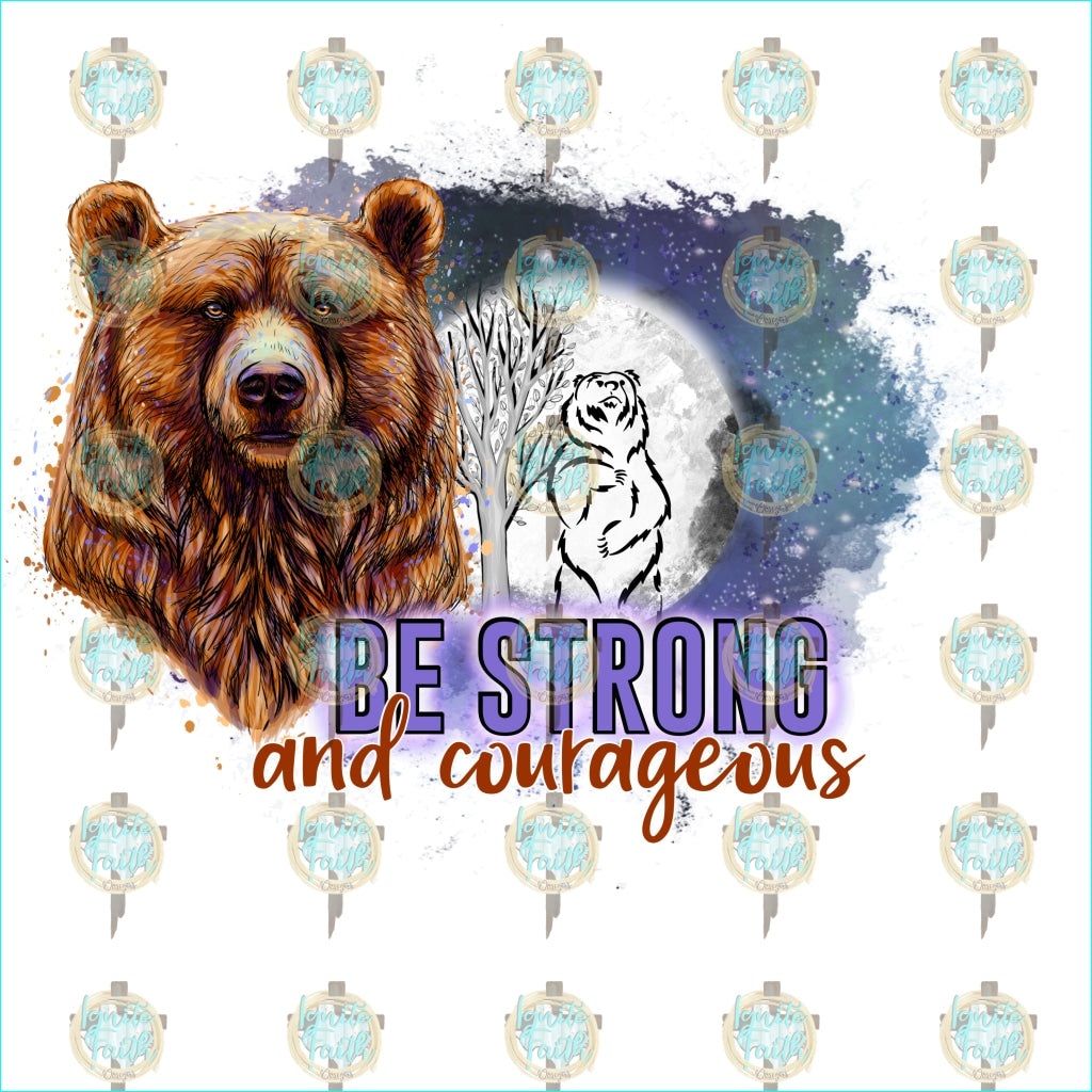 Be Strong Bear Sublimation Transfer