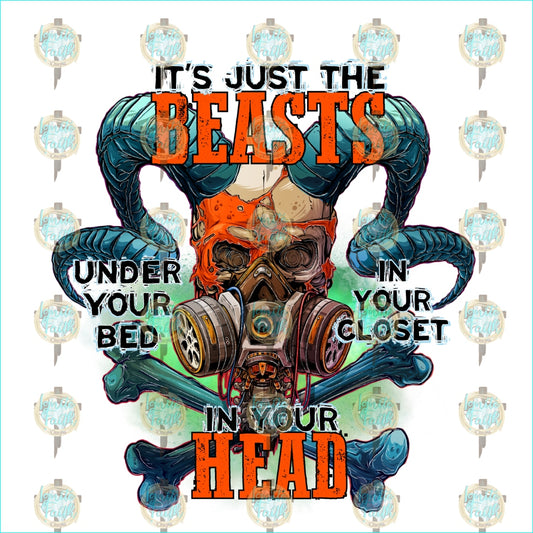 Beasts Under Your Bed Sublimation Transfer