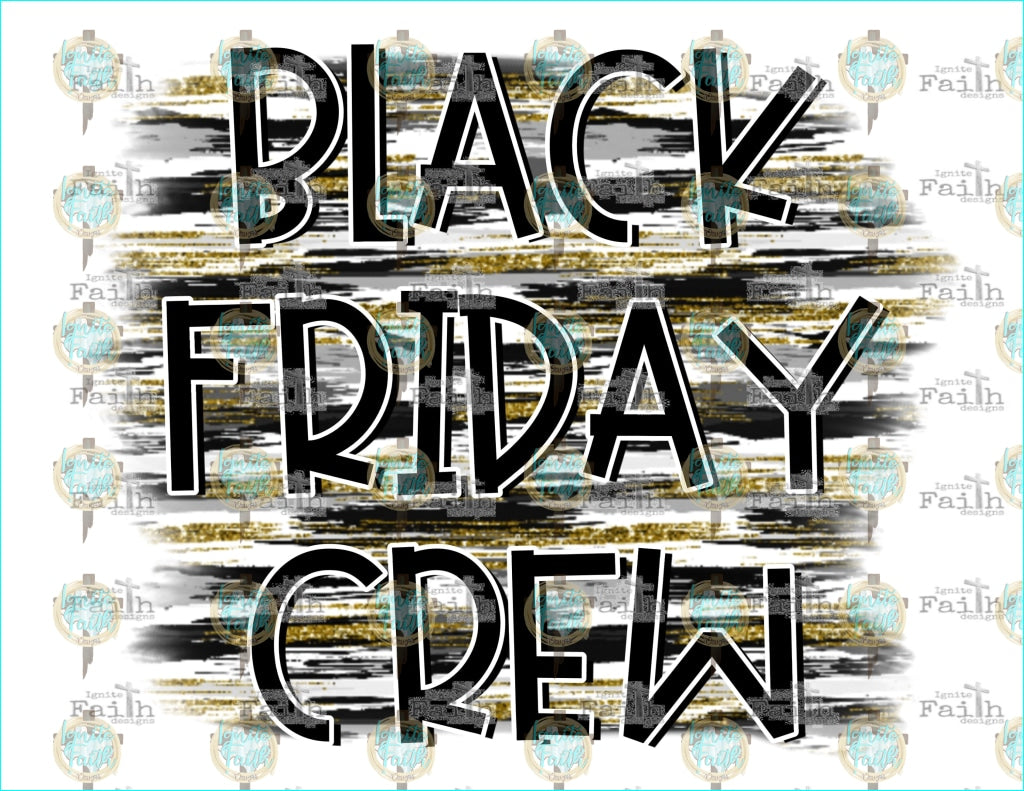 Black Friday Crew Sublimation Transfer