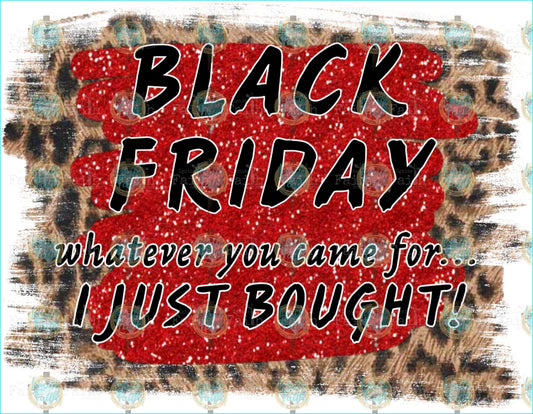 Black Friday Sublimation Transfer