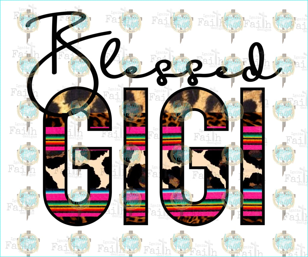 Blessed Gigi Sublimation Transfer