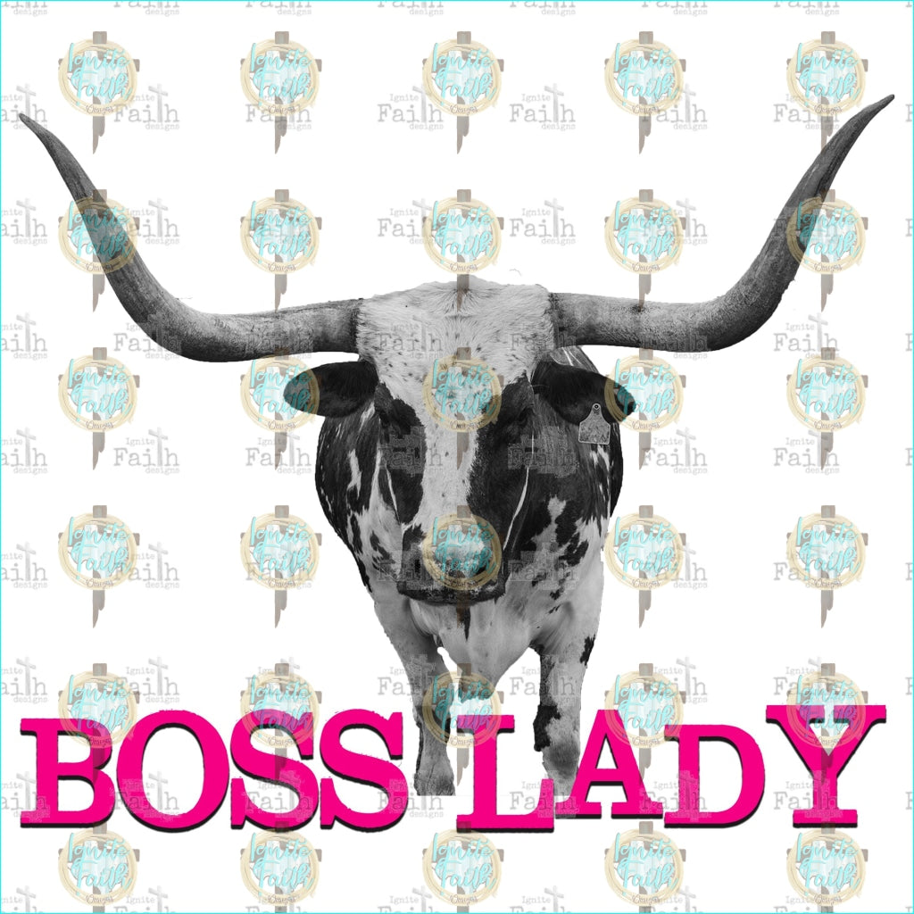 Boss Lady Sublimation Transfer