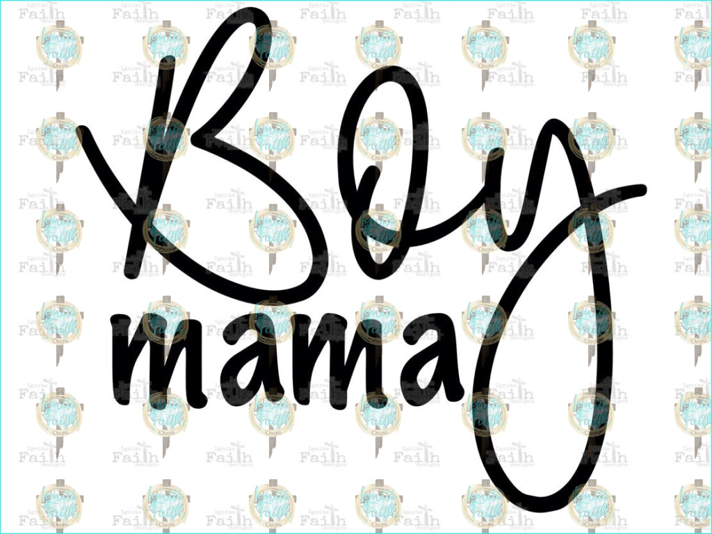 Boy Mama Sublimation Transfer