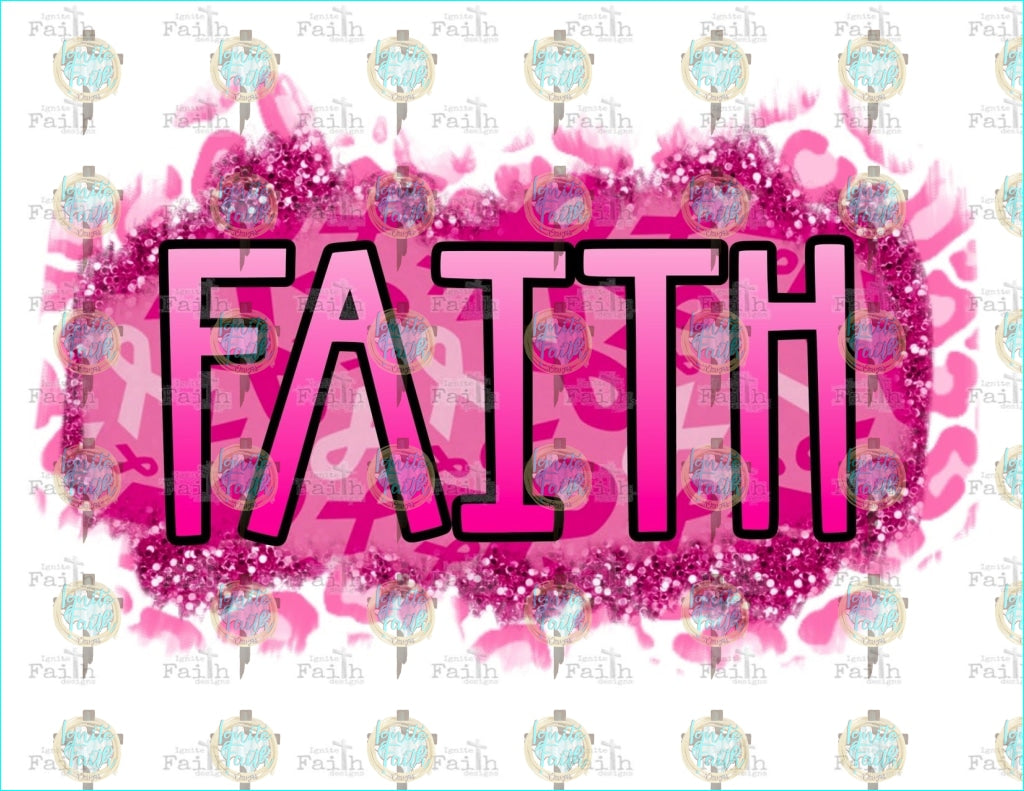 Breast Cancer Faith Sublimation Transfer