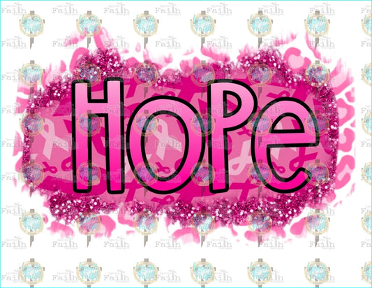 Breast Cancer Hope Sublimation Transfer