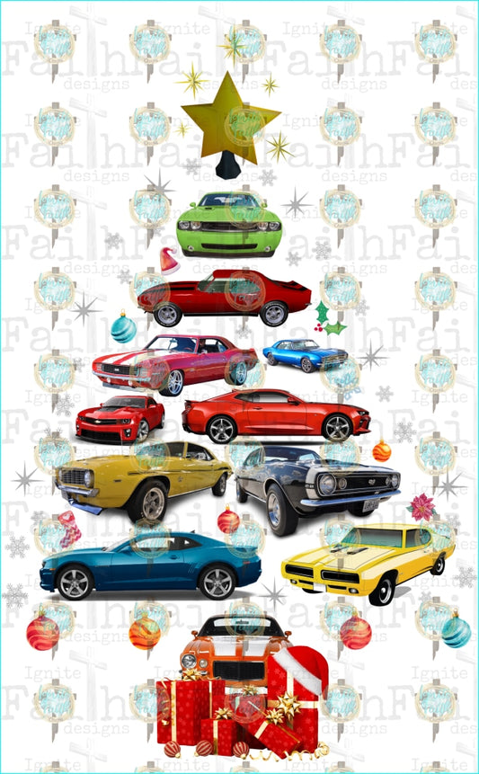 Car Christmas Tree Sublimation Transfer