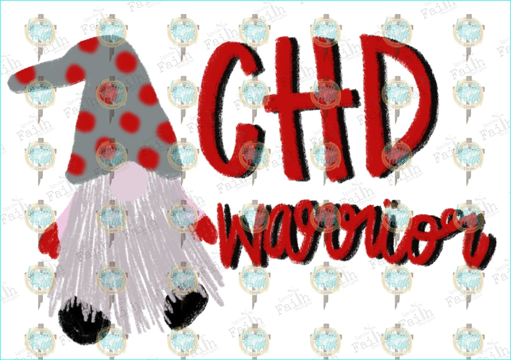 Chd Warrior Gnome Sublimation Transfer