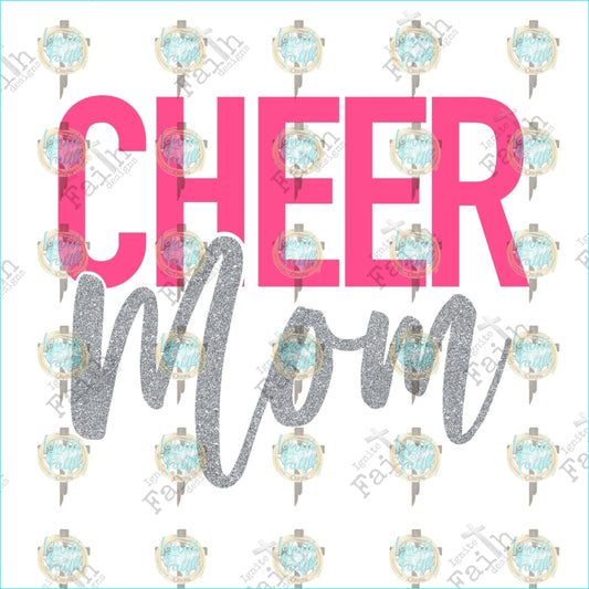 Cheer Mom Pink Sublimation Transfer