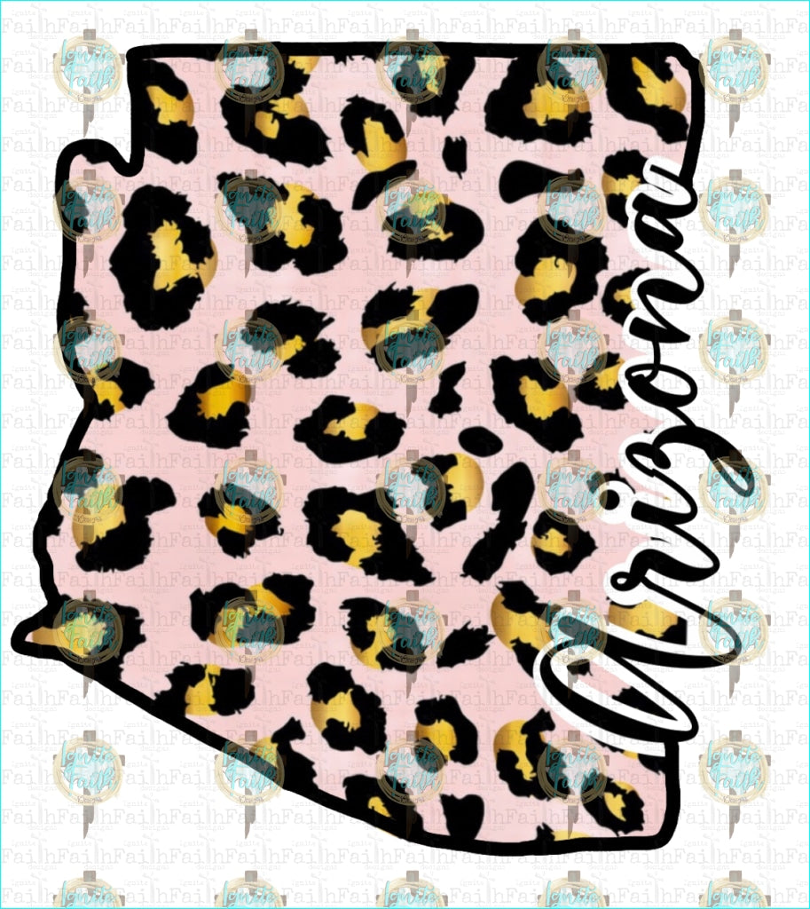 Cheetah States (More To Come) Infant-5 / Arizona Sublimation Transfer