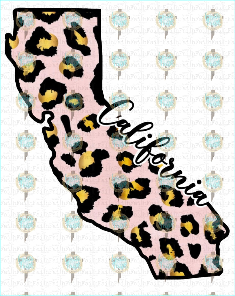 Cheetah States (More To Come) Infant-5 / California Sublimation Transfer