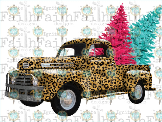 Cheetah Truck Sublimation Transfer