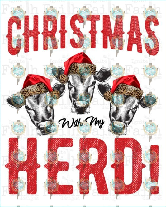 Christmas Herd Sublimation Transfer