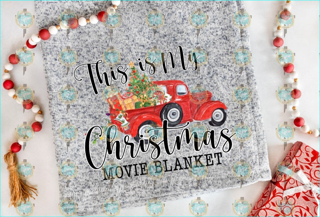 Christmas Movie Blanket Sublimation Transfer