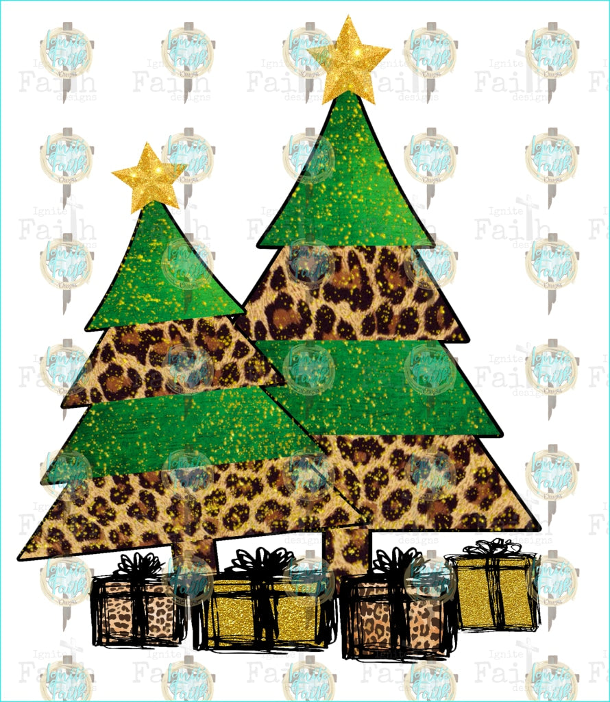 Christmas Tree (Cheetah) Sublimation Transfer