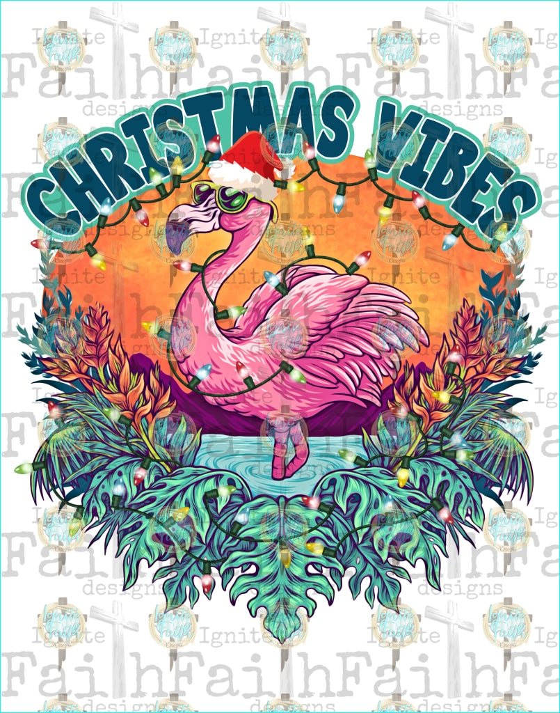 Christmas Vibes Sublimation Transfer