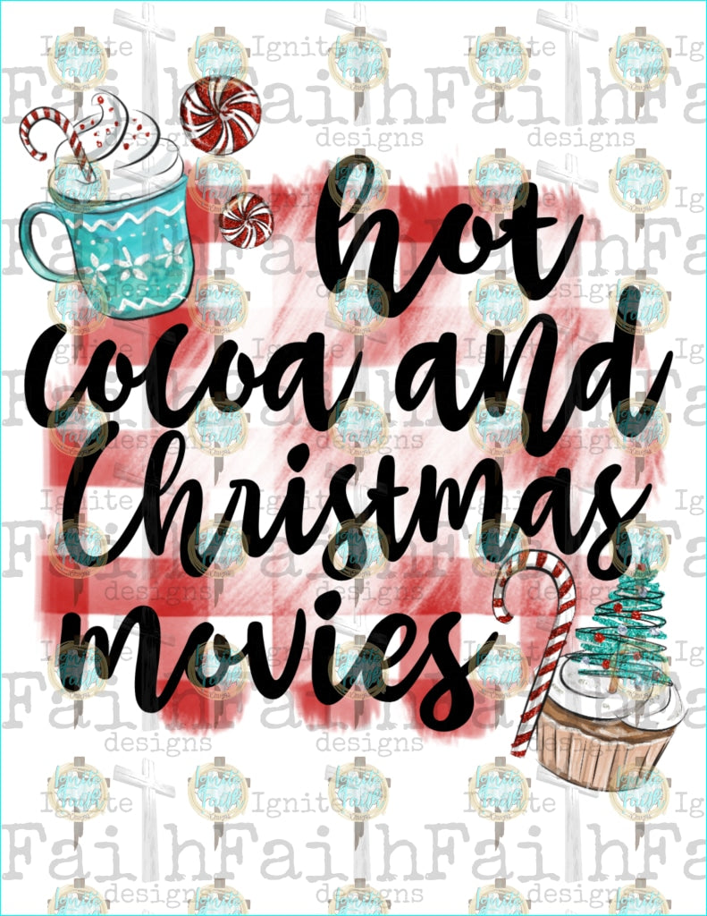 Cocoa & Christmas Movie Infant-5 / Black Script/teal Mug Sublimation Transfer