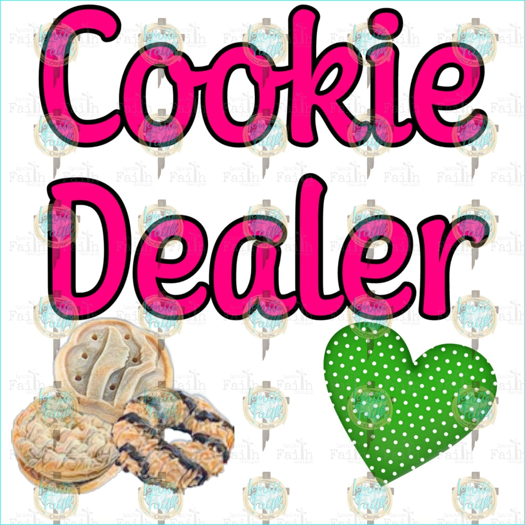 Cookie Dealer Infant-5 / Black Outline Sublimation Transfer