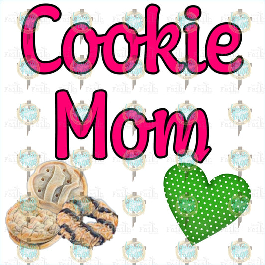 Cookie Mom Infant-5 / Black Outline Sublimation Transfer