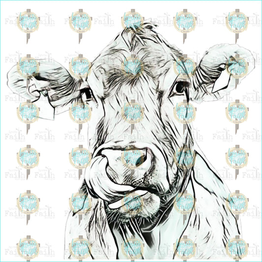 Cow Skitches Infant-5 / Blk/wht Sublimation Transfer