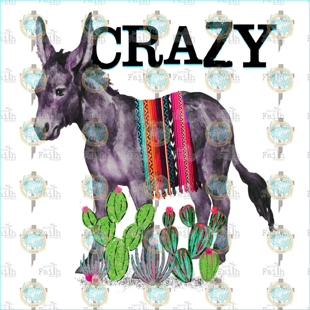 Crazy Donkey Sublimation Transfer