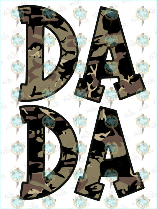 Dada Camo Sublimation Transfer