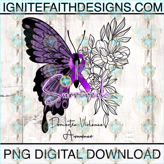 Domestic Violence Awareness-Digital Download Digital Download Png