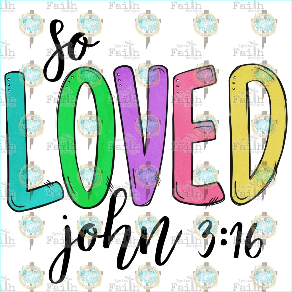 John 3:16 Sublimation Transfer