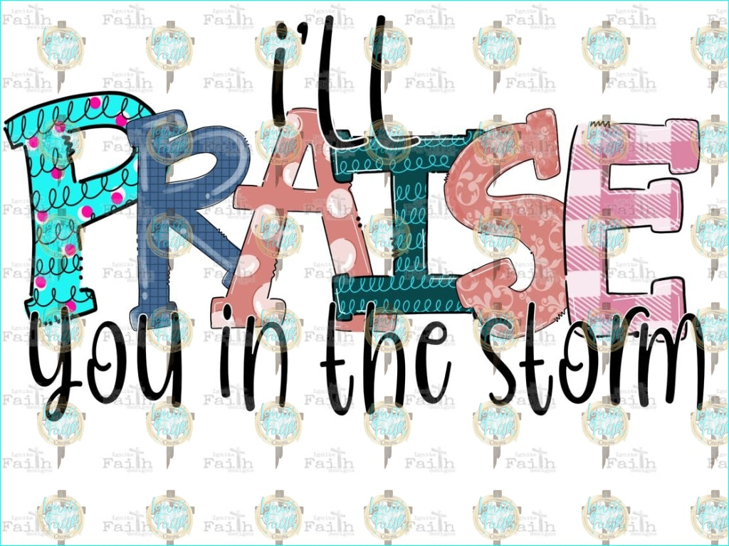 Praise You In The Storm Sublimation Transfer