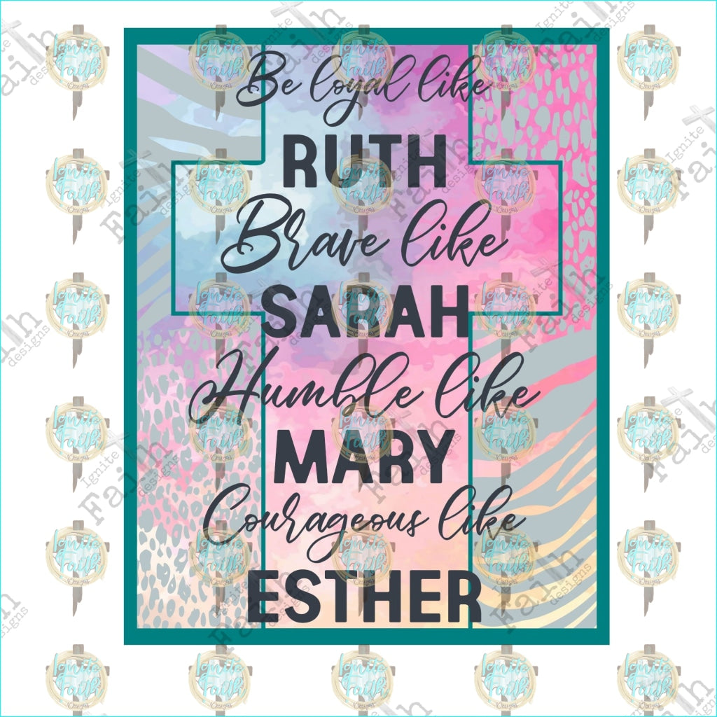 Ruth Sarah Mary Esther Sublimation Transfer