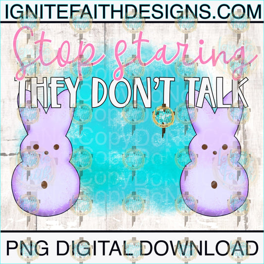 Stop Staring Bunny-Digital Download Digital Download Png