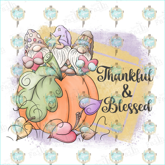 Thankful & Blessed Sublimation Transfer