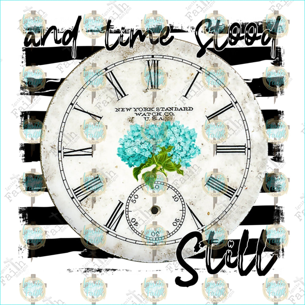 Time Stood Still Clock Sublimation Transfer