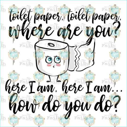 Toilet Paper Sublimation Transfer