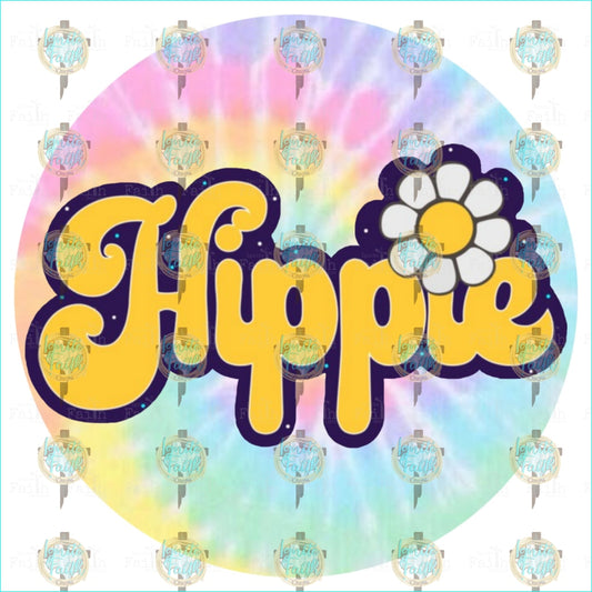 Tye Dye Hippy Sublimation Transfer