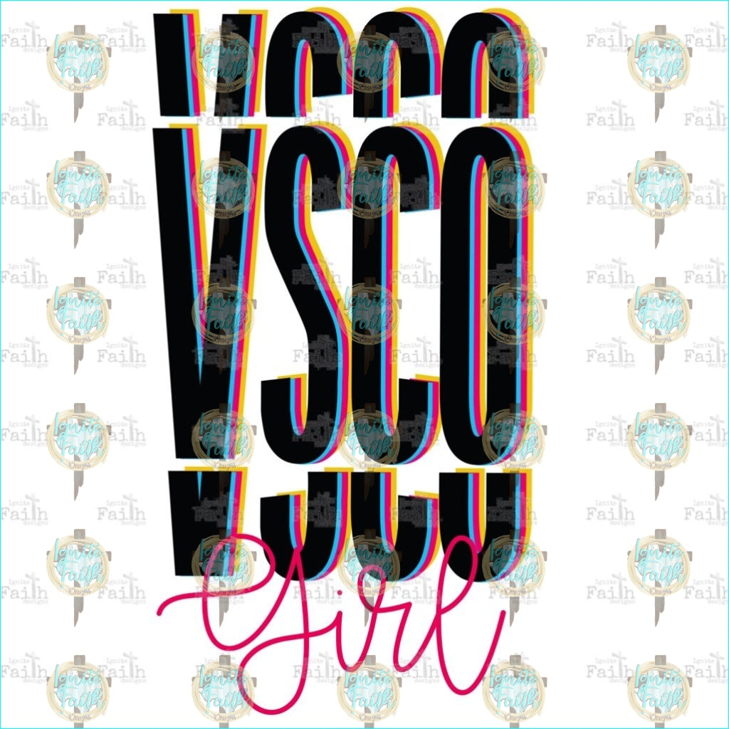 Vsco Girl Sublimation Transfer