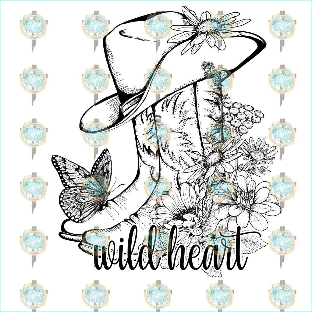 Wild Heart Sublimation Transfer