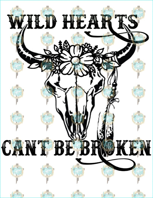 Wild Hearts Cant Be Broken Sublimation Transfer